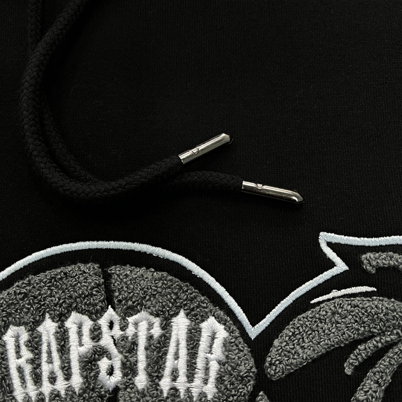 Trapstar Shooters Hooded Tracksuit-BLACK-SKYBLUE