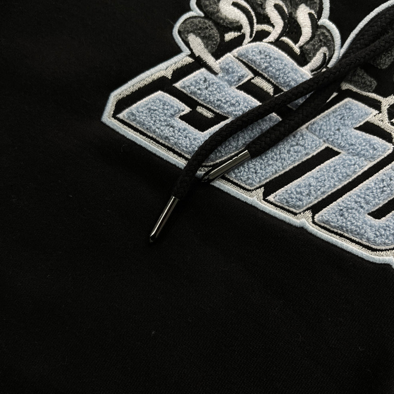 Trapstar Shooters Hooded Tracksuit-BLACK-SKYBLUE