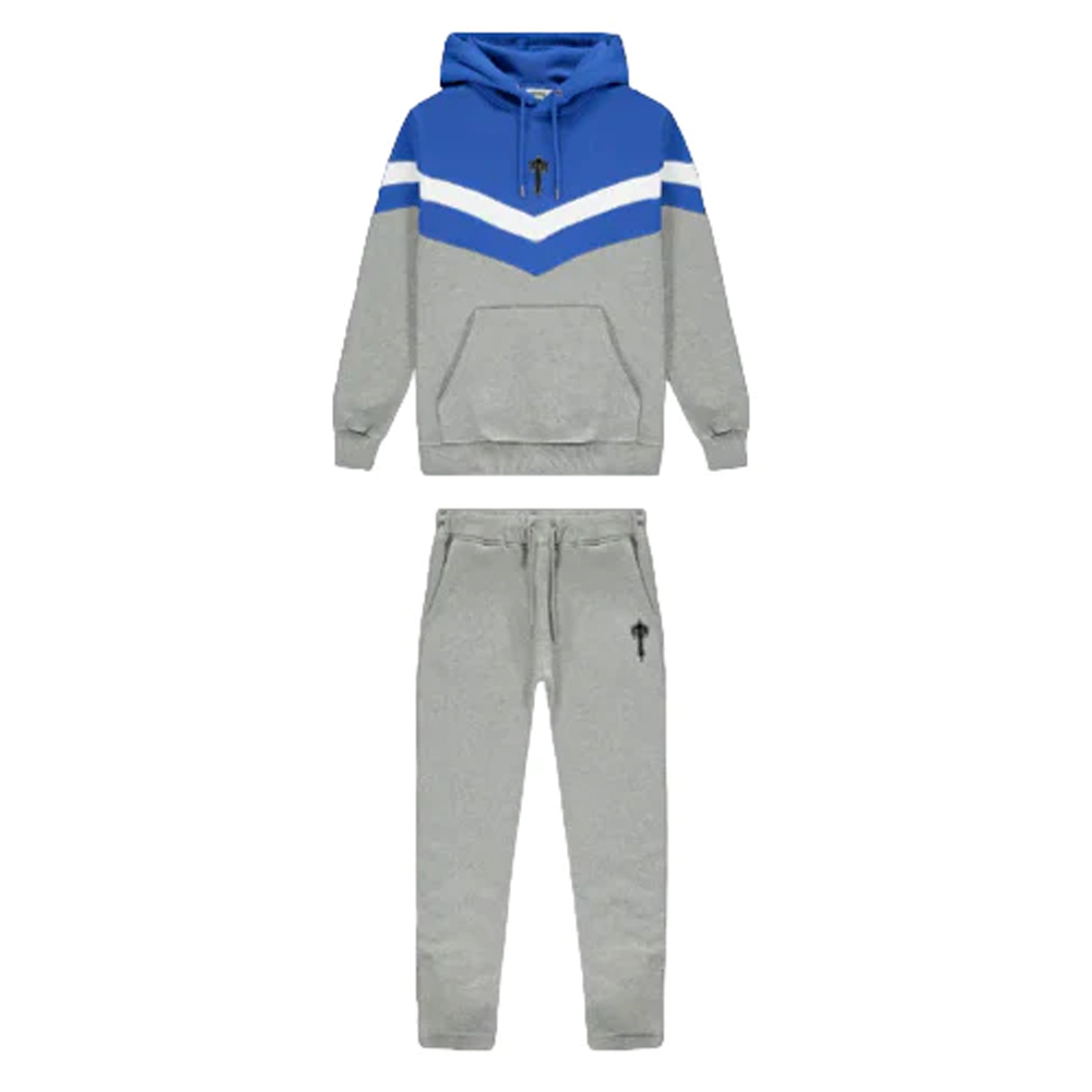 [Copy]TRAPSTAR CHENILLE DECODED HOODED TRACKSUIT - DAZZLING BLUE/WHITE