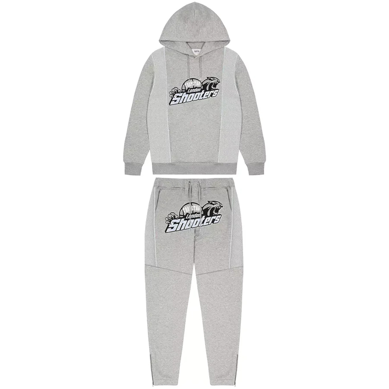 TRAPSTAR SHOOTERS TECHNICAL HOODIE TRACKSUIT - BLACK/BLUE