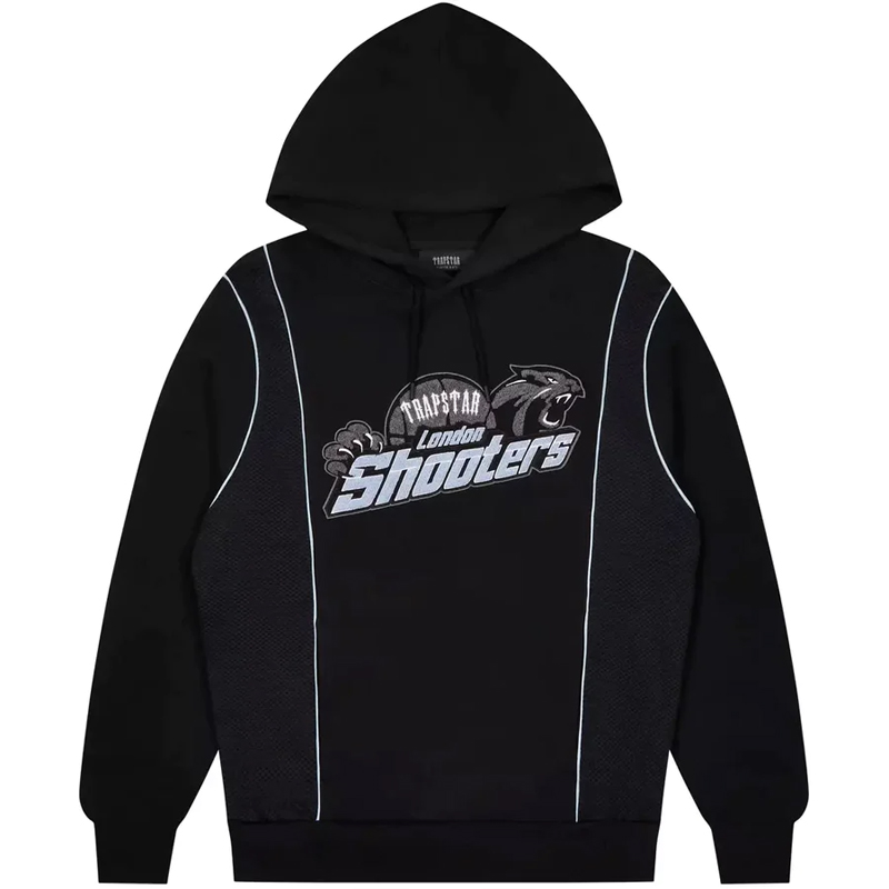 TRAPSTAR SHOOTERS TECHNICAL HOODIE TRACKSUIT - BLACK/BLUE