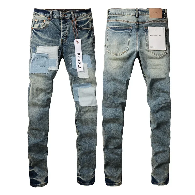 Jeans American High Street Patch Used Patch 9015 2024 New Fashion Trend High Quality Jeans