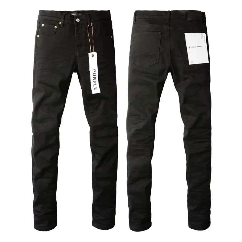 jeans American high street black pleated basic model 2024 New Fashion Trend High quality Jeans