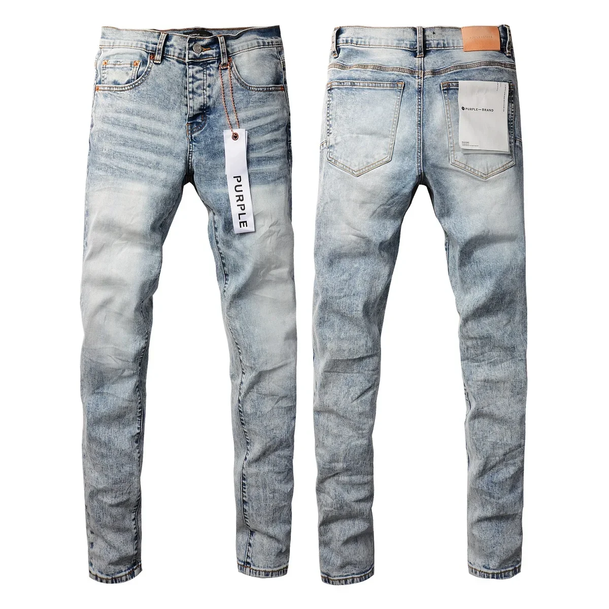 Jeans Light Tie Dyed Snowflake High end Wash 9053 2024 New Fashion Trend High quality Jeans
