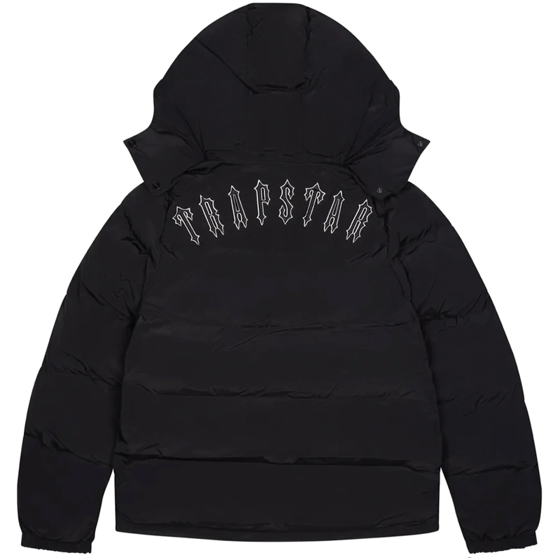TRAPSTAR Black Irongate Jacket Detachable Hood