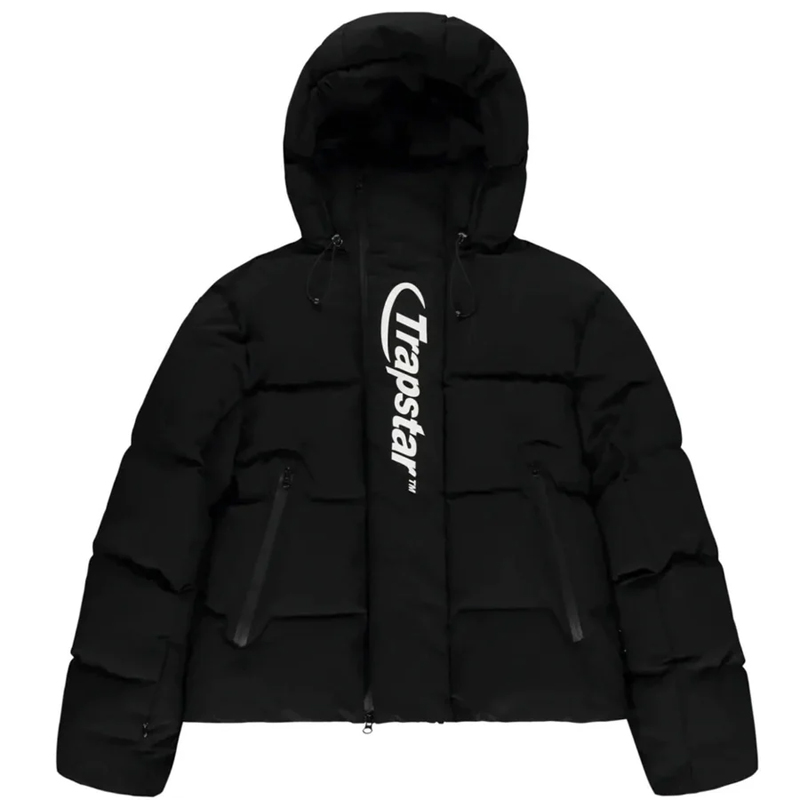 TRAPSTAR HYPERDRIVE TECHNICAL PUFFER JACKET - BLACK/WHITE