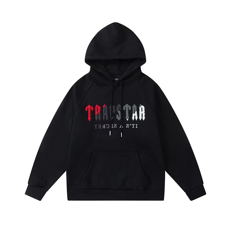 TRAPSTAR Chenille Decoded Hooded Black