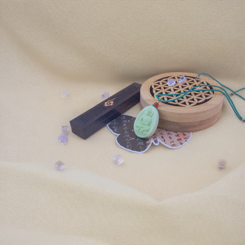 Turquoise Rare milk green Green pine Buddha pendant