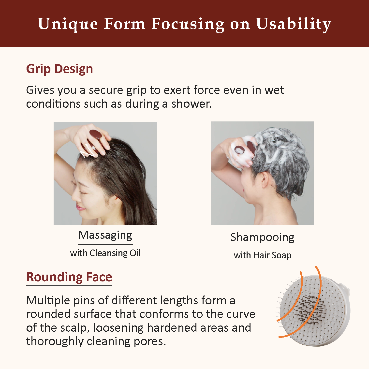 La CASTA HEAD SPA BATHTIME BRUSH