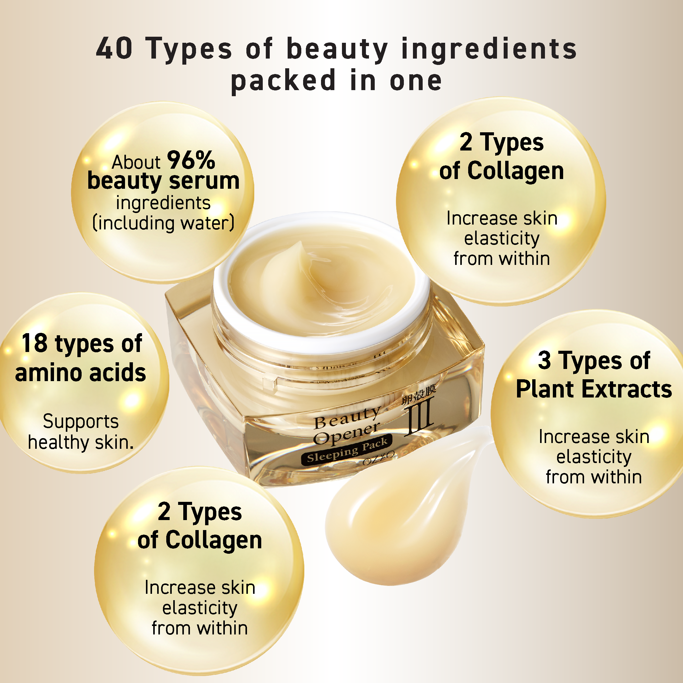 OZIO BEAUTY OPENER SLEEPING PACK