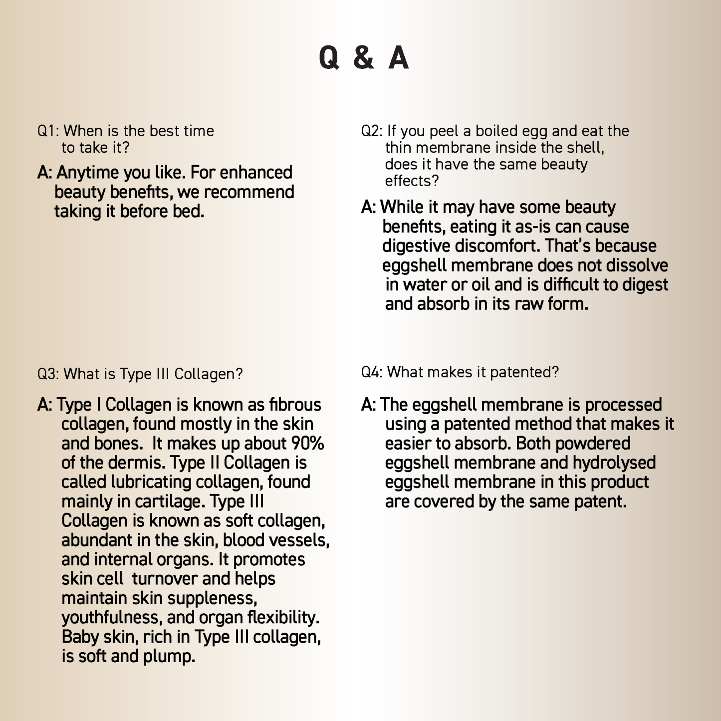 OZIO BEAUTY OPENER SUPPLEMENT