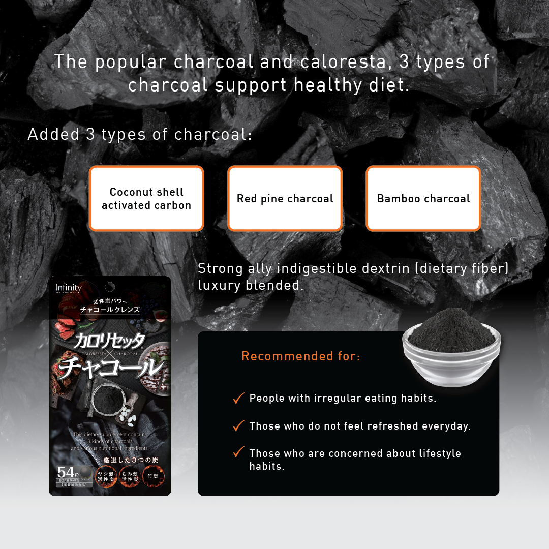 CALORESETA x CHARCOAL (54 tablets)