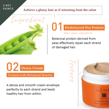 La CASTA AROMA ESTHE EXTRA MOIST HAIR MASK