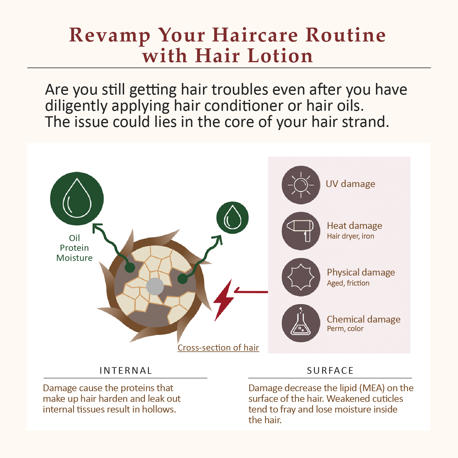 La CASTA AROMA ESTHE HAIR LOTION SMOOTH