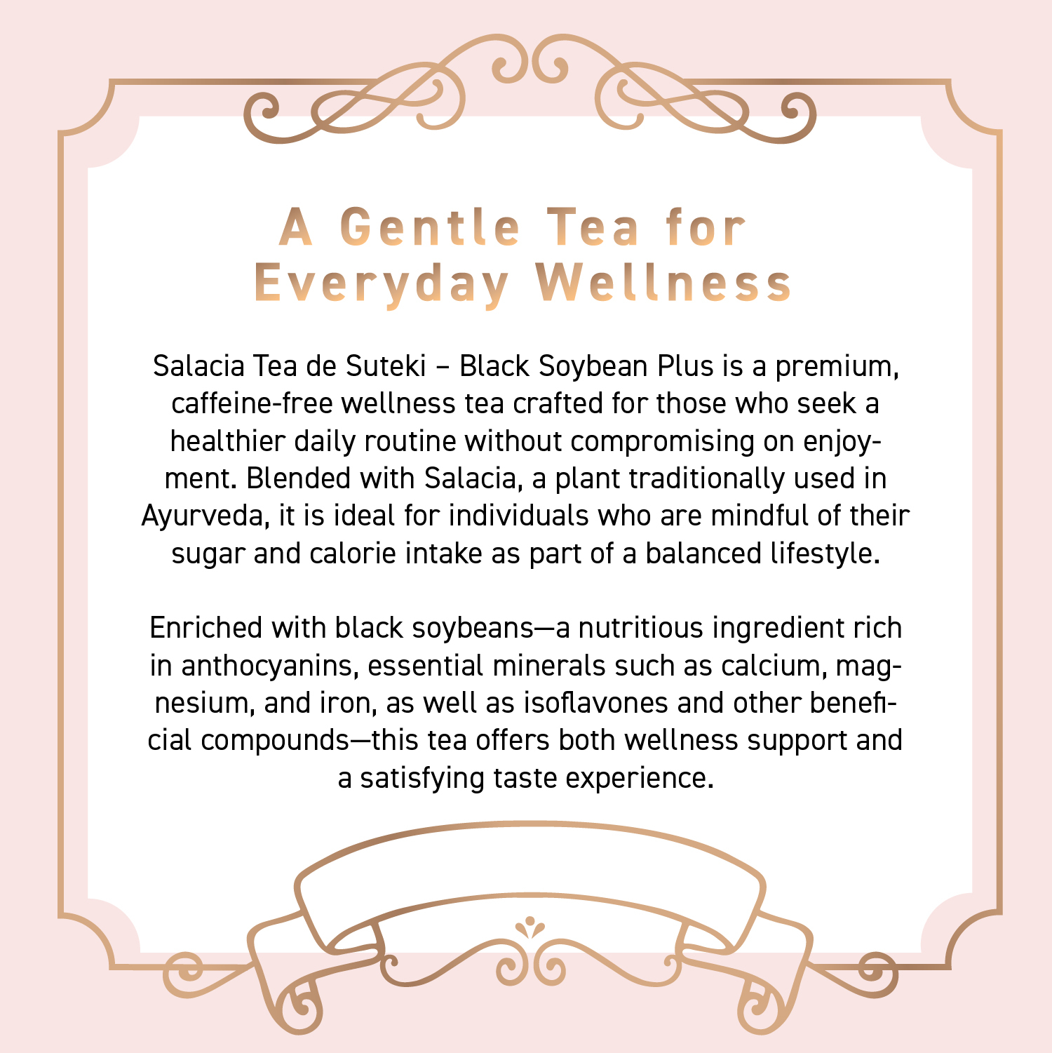 SALACIA TEA BLACK SOYBEAN PLUS