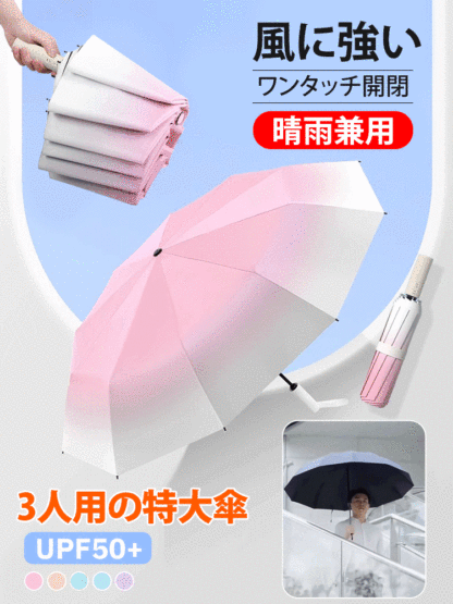 ワンタッチ自動開閉折りたたみ傘