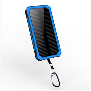 【多機能ソーラー充電器】モバイルバッテリー 20000mAh大容量 高輝度LEDライト アウトドア、登山、旅行、出張、防災に最適