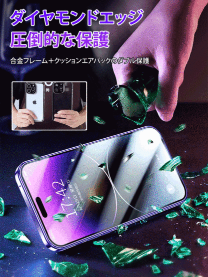 超耐久覗き見防止前後ガラスケース