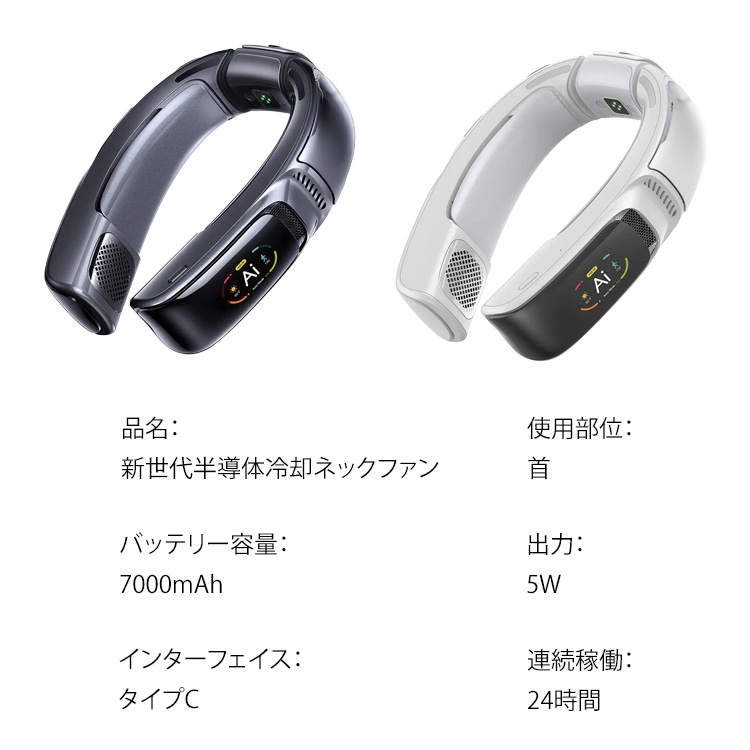  新世代半導体冷却ネックファン