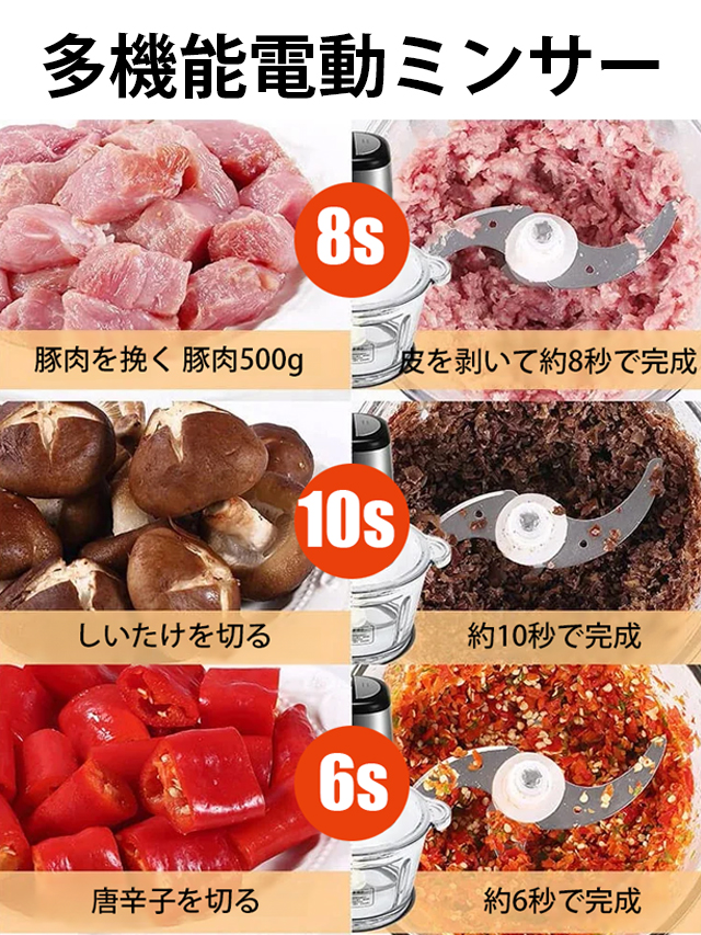 多機能電動ミンサー