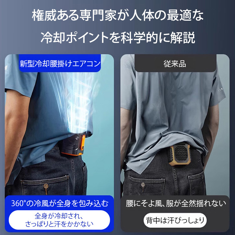 新型腰掛け扇風機