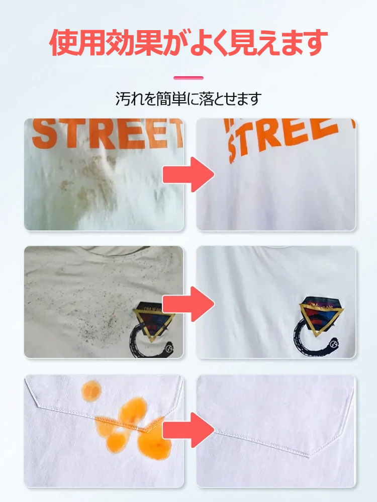 【全店舗で100万本以上販売】古着を新品のようにするシミ取り&明るさ強化洗剤