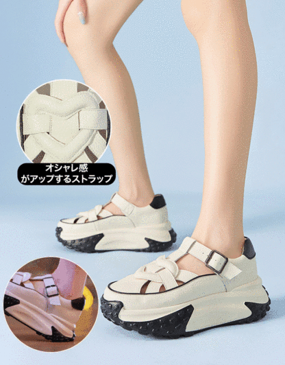 厚底ストラップサンダル