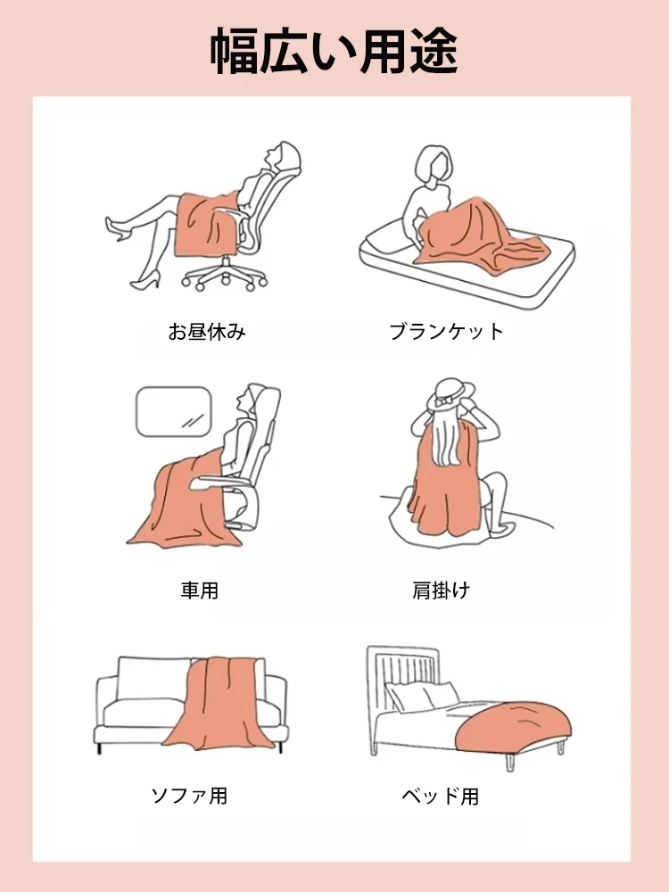 ふわふわラビットファー毛布