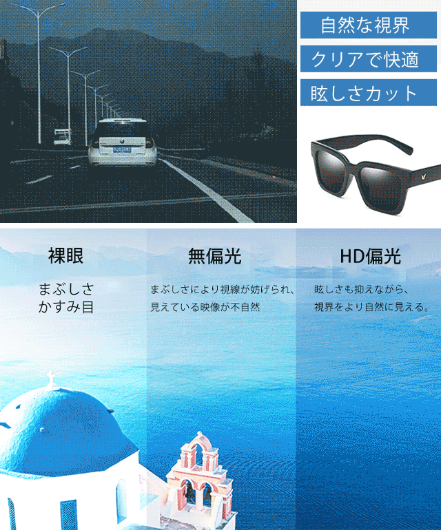 HD透視偏光サングラス