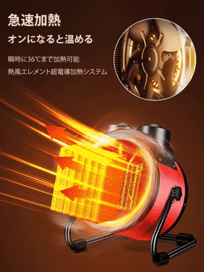 【200平方メートルを暖める】電気ヒーター