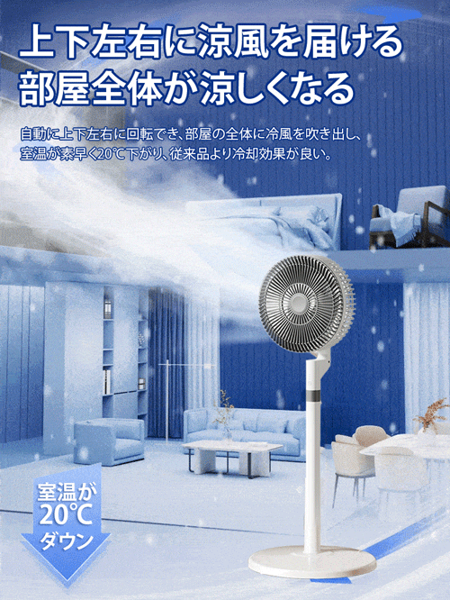 大風量省エネ床置きサーキュレーター