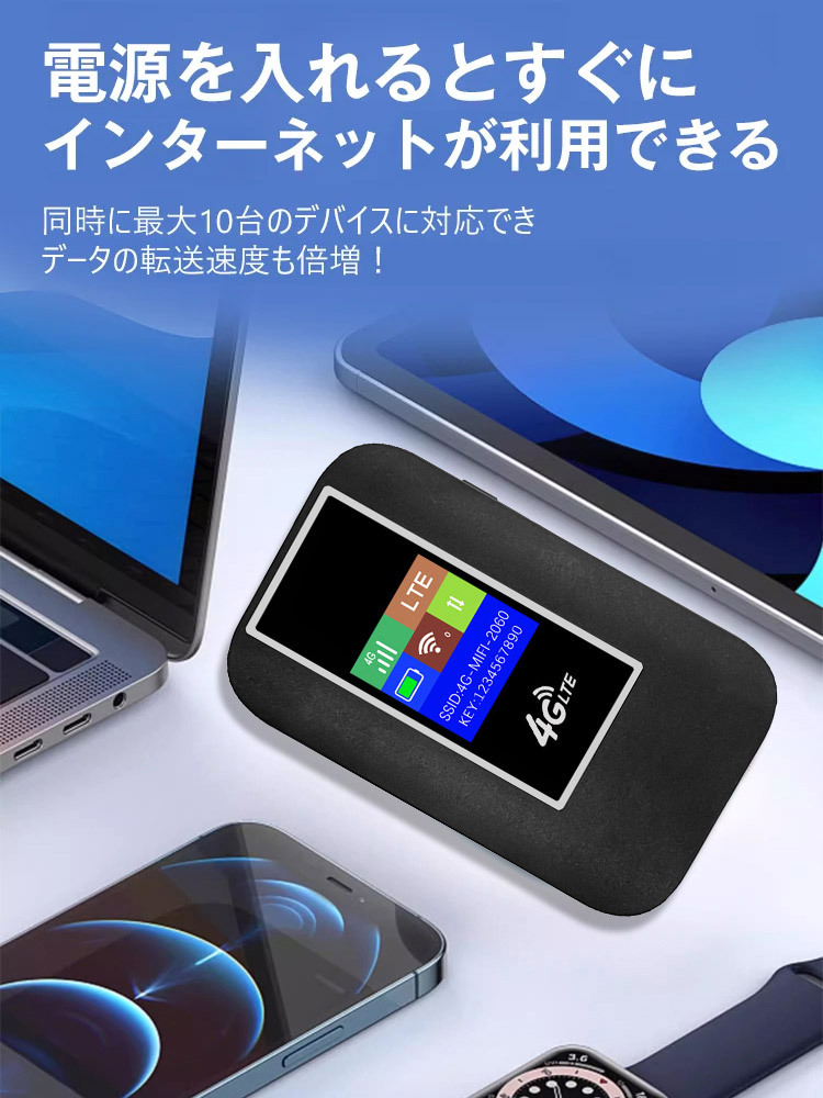 4G通信モバイルWIFIルーター