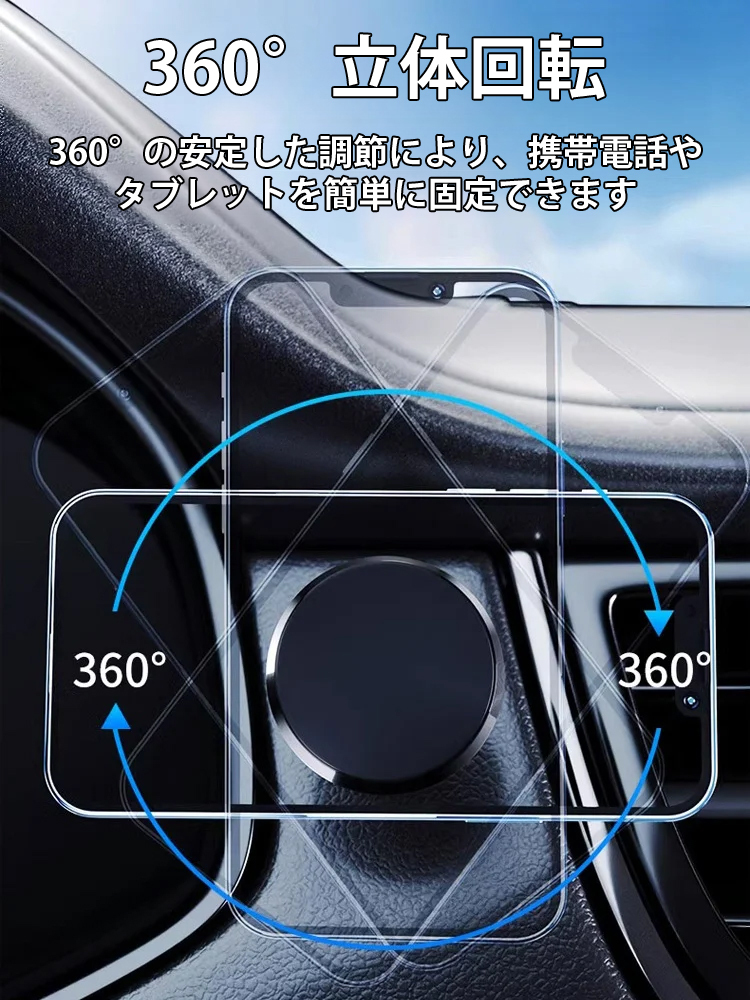 多機能反重力マグネット式スマホホルダー