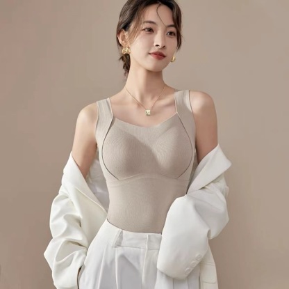 ブラジャー不要カシミヤシルク保温キャミソール