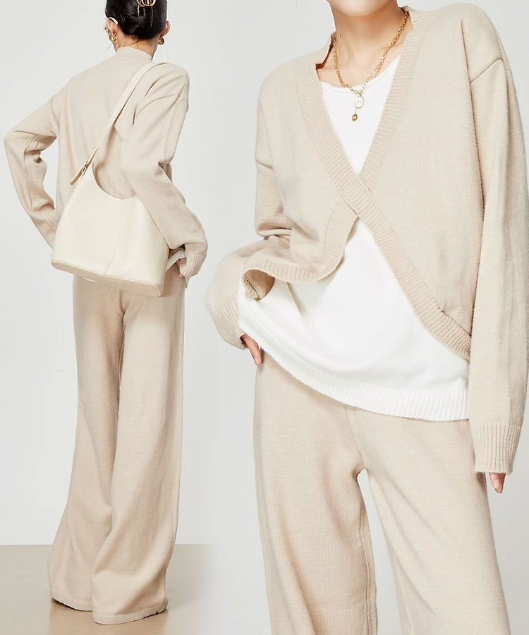 カシミヤ100%ニットセットアップ