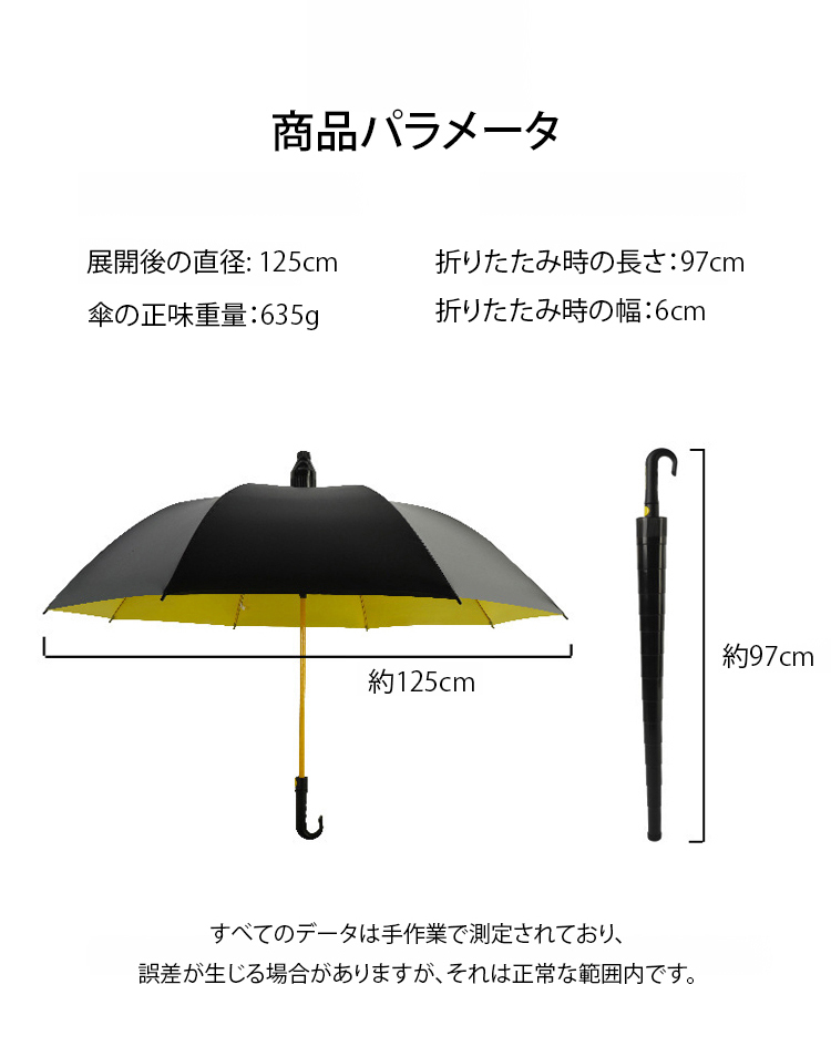 【台風13号にも耐える】晴雨兼用傘