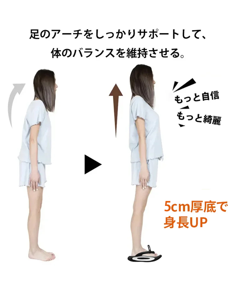 厚底トングサンダル