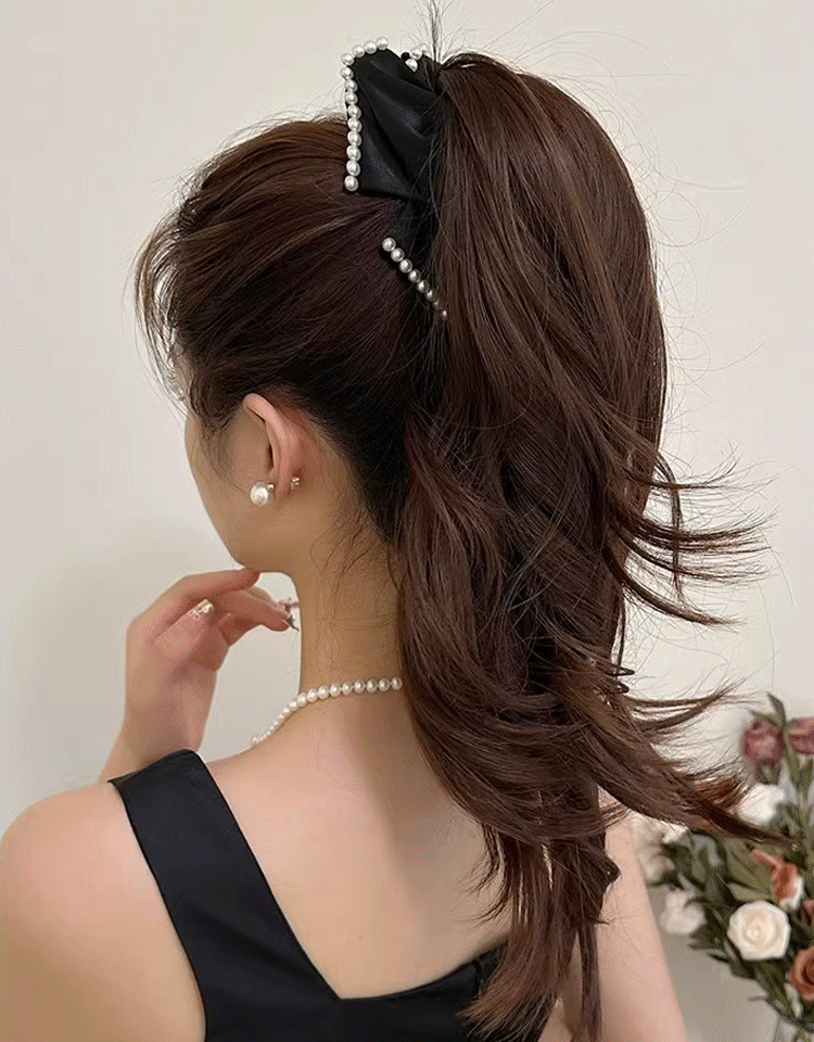 リボンヘアクリップ