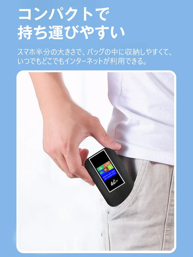 4G通信モバイルWIFIルーター