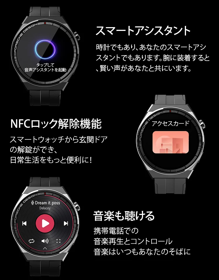 新型ウルトラスリムBluetoothボイス血糖ウォッチ