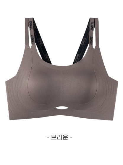 VEIMIA 더블 스트랩 처짐 방지 브라丨심리스 슬림핏 큰가슴도 편안한 데일리 브라