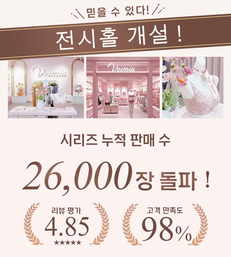 바디쉐이퍼 시리즈 누적 판매 수 26,000장 돌파 VEIMIA