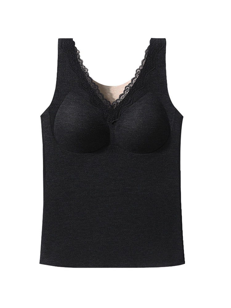 따뜻한 레이스 보온 브라캡 나시 블랙 VEIMIA 베이미아