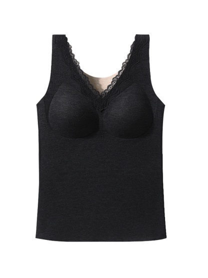 따뜻한 레이스 보온 브라캡 나시 블랙 VEIMIA 베이미아