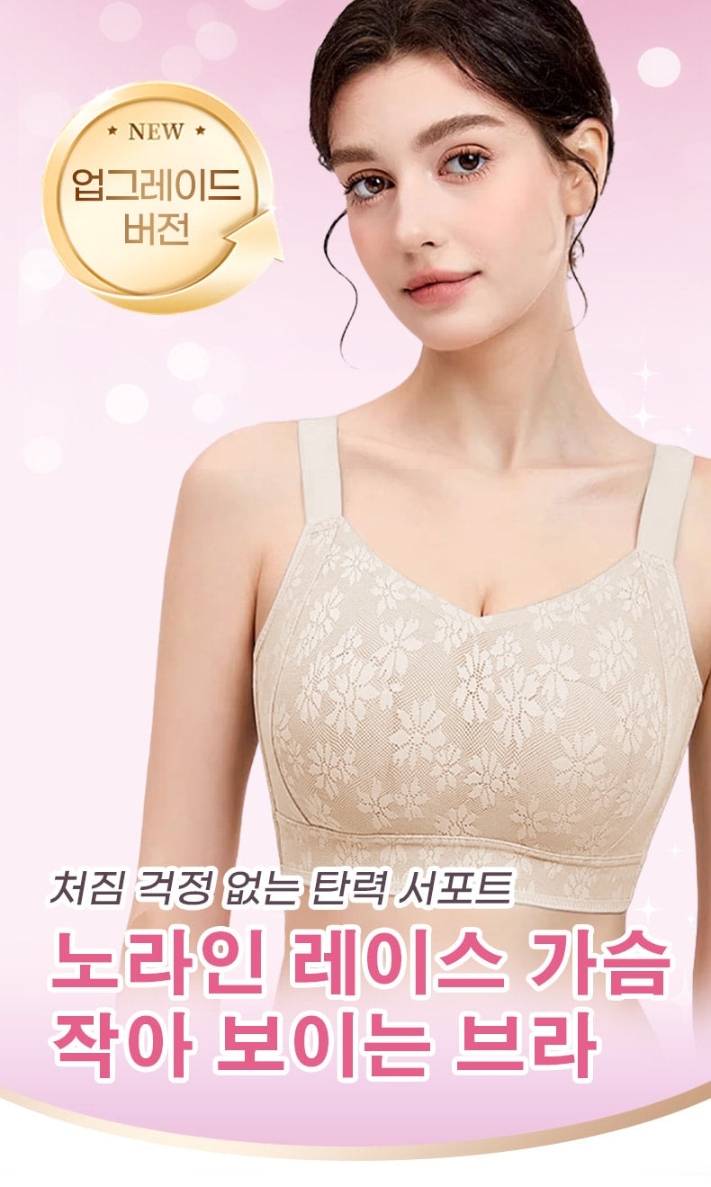 속옷 노라인 레이스 가슴 작아 보이는 브라 VEIMIA