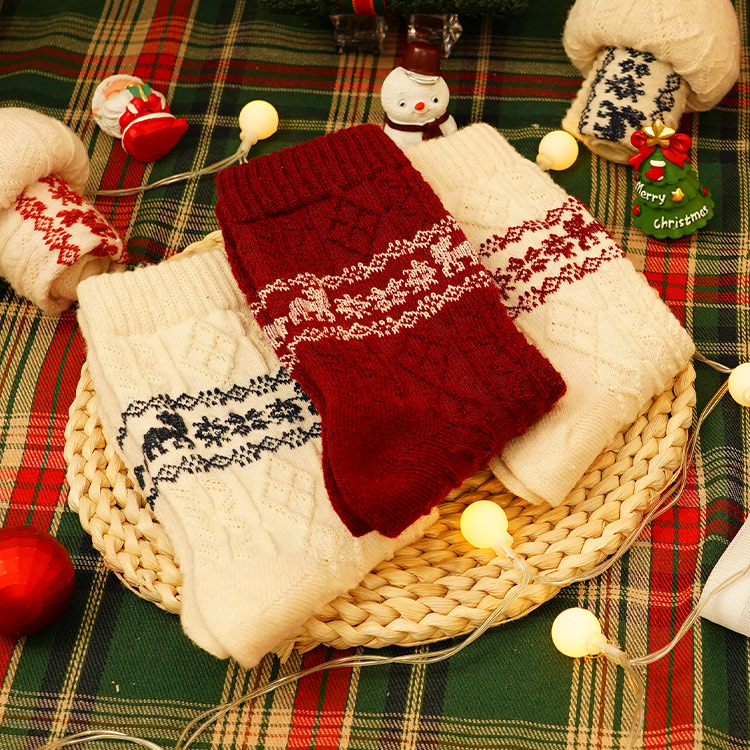 연말 선물 따뜻한 울 양말 VEIMIA