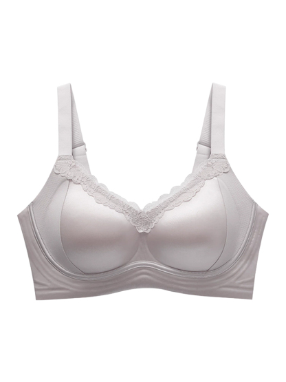 새틴 처짐 방지 보정 브라 컬러 빈티지 퍼플 VEIMIA