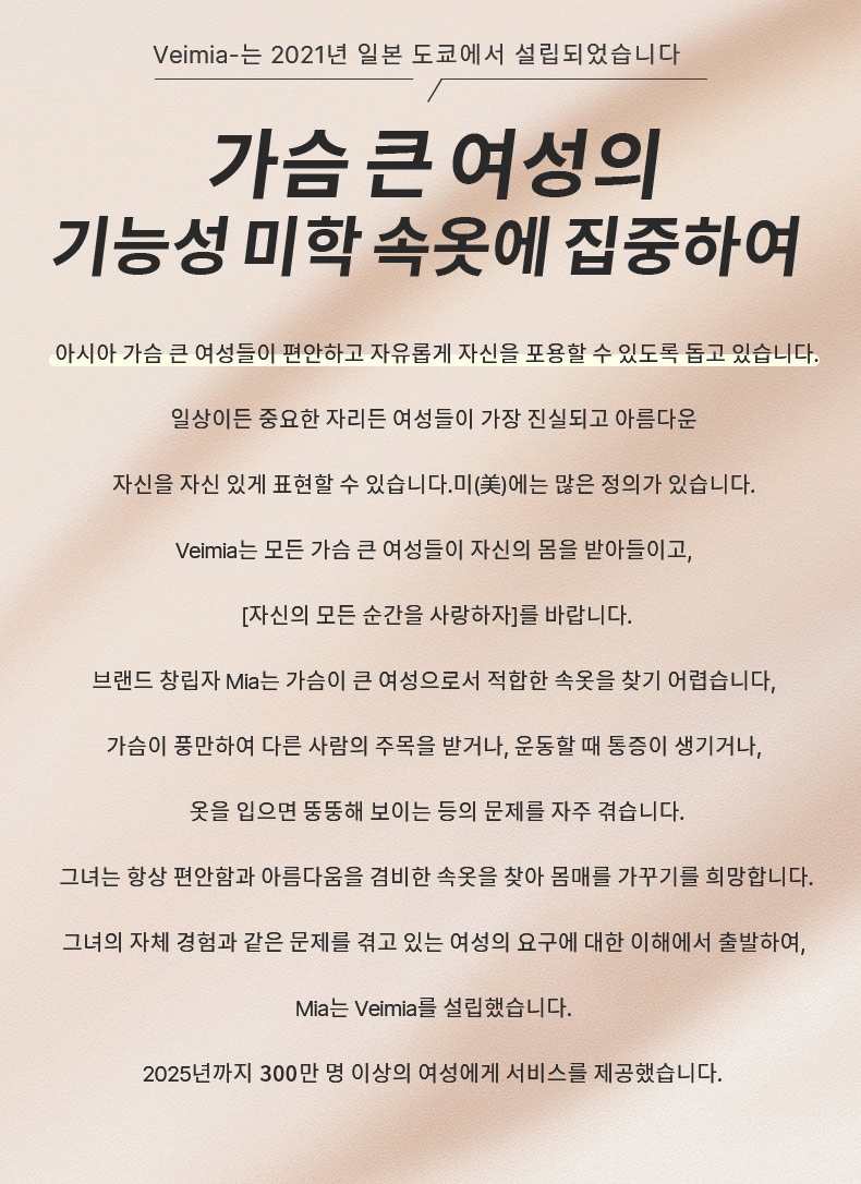 새틴 처짐 방지 보정 브라 큰 가슴 여성을 위한 기능성 미학 속옷에 짐중하여 VEIMIA
