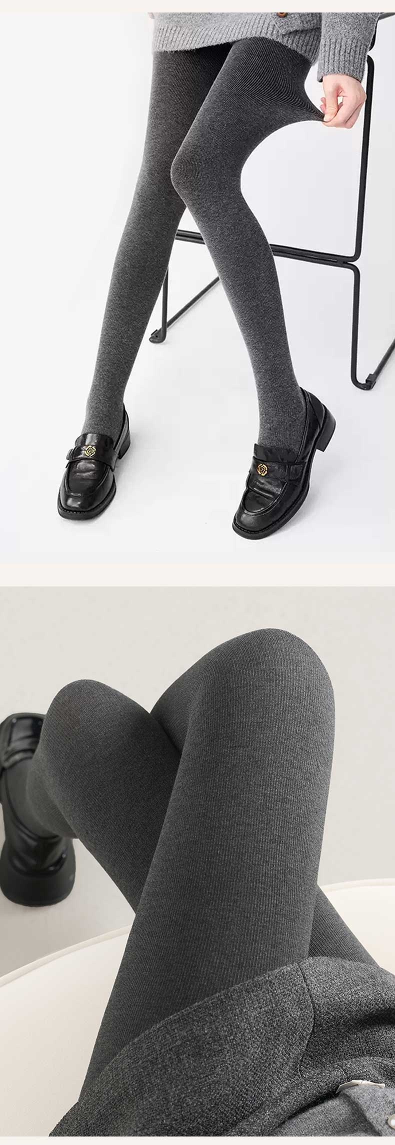 편안한 겨울 보온 슬림핏 레깅스 착용 이미지  VEIMIA 베이미아