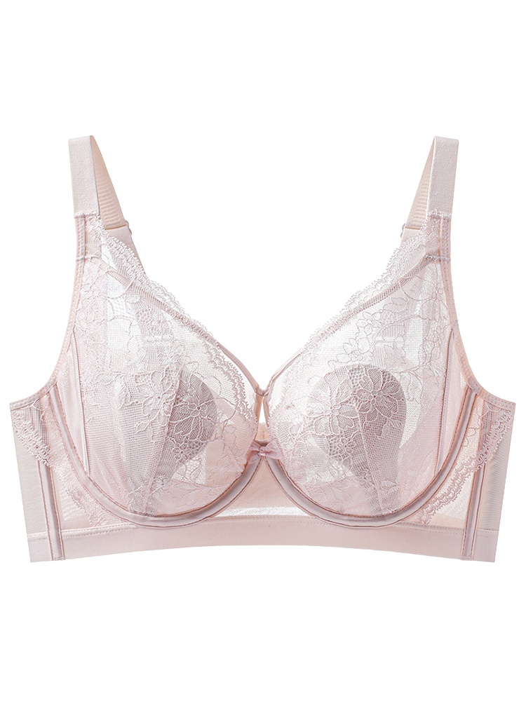 플라워 레이스 소프트 와이어 브라 핑크 VEIMIA 베이미아